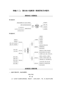 高考语文复习-- 散文化小说阅读＋精准赏析艺术技巧