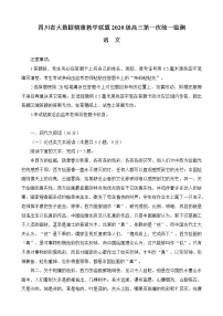 2023四川省大数据精准教学联盟高三下学期2月第一次统一监测试题语文含答案