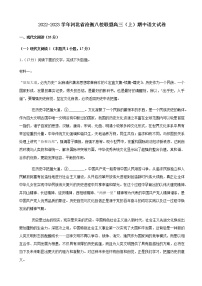 2022-2023学年河北省沧衡八校联盟高三（上）期中语文试卷含解析