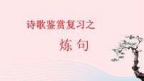 2023届高考语文二轮复习诗歌鉴赏专项复习之炼句课件