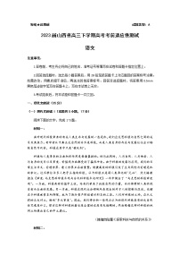 2023届山西省高三下学期高考考前适应性测试（一模）（3月）语文试题含答案