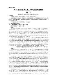 2023届山东省齐鲁名校大联考高三下学期第三次学业质量检测语文试题