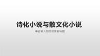 2023届高考语文复习：诗化语言与散文化语言的小说 课件