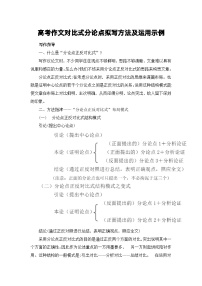 高考作文对比式分论点拟写方法及运用示例——备战2023届高考语文高分作文提分计划