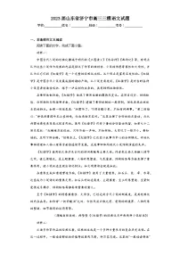 2023届山东省济宁市高三三模语文试题(含解析)