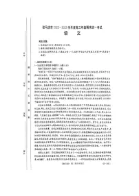 河南省驻马店市2023届高三上学期期末语文试卷+答案