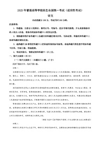 湖北省天门市2023届高三语文5月适应性检测试题（Word版附解析）