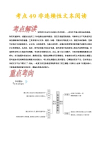 高考语文一轮复习考点一遍过考点49非连续性文本阅读 （含答案）