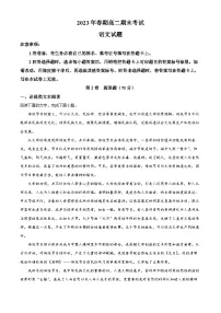四川省宜宾市叙州区第二名校2022-2023学年高二下学期期末语文试题(解析版+原卷版)