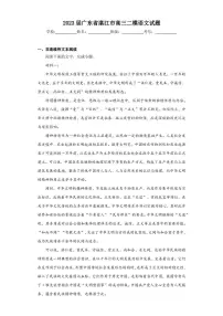 2023届广东省湛江市高三二模语文试题(含答案解析)