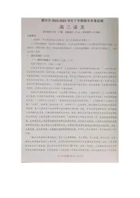 福建省莆田市2022-2023学年高二下学期期末质量监测语文试题