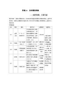 高考语文复习--学案16　分析概括形象——因形悟神，立象尽意