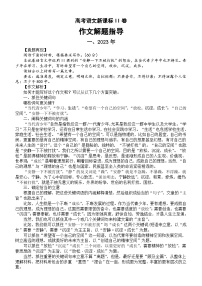 高中语文2024届高考复习新课标II卷作文解题指导（2020-2023）