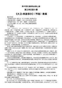 高中语文人教统编版选择性必修 上册8 大卫·科波菲尔（节选）教案设计