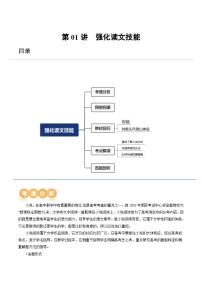 第01讲  强化读文技能 （讲义）-2024年高考语文一轮复习讲练测（新教材新高考）（原卷版）