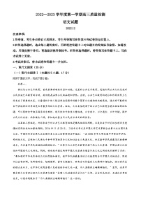 山东省济宁市2022-2023学年高三语文上学期期末试题（Word版附解析）