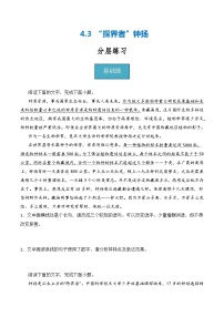 高中语文人教统编版必修 上册4.3 *“探界者”钟扬精品练习题