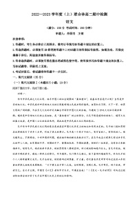 精品解析：辽宁省沈阳市协作体2022-2023学年高二上学期期中语文试题.zip