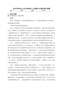 宜丰中学2022-2023学年高二上学期11月期中语文试卷(含答案)