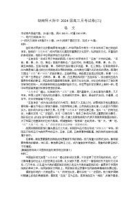 2024湖南师大附中高三上学期月考（三）语文试卷含答案