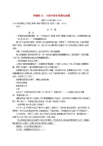 适用于新高考新教材2024版高考语文二轮复习专题2小说阅读突破练10小说中的非常规化命题