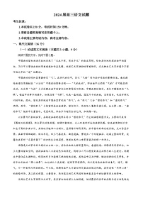 四川省雅安市联考2023-2024学年高三上学期期中考试语文试题（Word版附解析）