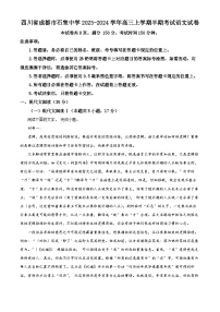 四川省成都市石室中学2023-2024学年高三上学期期中考试语文试卷（Word版附解析）