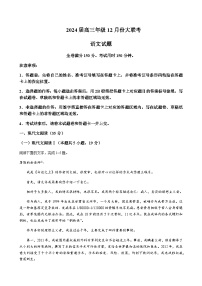 2024届广东省衡水金卷高三上学期12月联考语文含解析