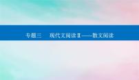 2024届高考语文二轮专题复习与测试第一部分专题三现代文阅读Ⅱ__散文阅读精准突破二概括内容要点题课件