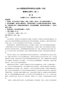 河南省青桐鸣2023-2024学年高三下学期3月大联考试题语文试卷（Word版附解析）