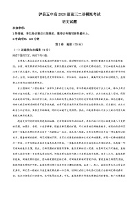 四川省泸州市泸县五中2023届高三二模语文试卷.（Word版附解析）