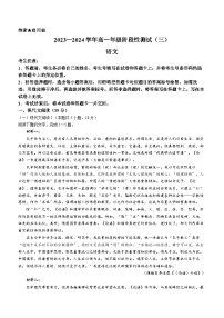 河南省濮阳市部分学校2023-2024学年高一下学期3月月考语文试题(无答案)