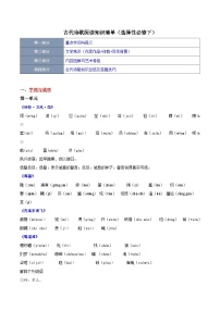 【期中复习】2023-2024学年（统编版选择性必修下册）高二语文下册期中专题04 古代诗歌阅读（知识清单）