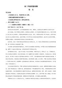 2024届陕西省西安市高三部分学校联考语文试卷（原卷版+解析版）