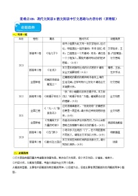 重难点09 散文行文思路与内容分析突破2024年高考语文专练（新高考专用）