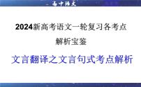 专题04  文言翻译之二文言句式考点解析（课件）-2024年新高考语文一轮复习各考点解析宝鉴