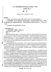 2024届河南省青桐鸣高三下学期大联考（5月）-语文试题（含答案）