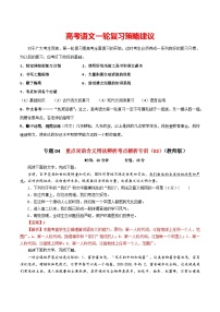 专题04  重点词语含义用法辨析考点解析专训（02）-2024年新高考语文一轮复习各考点解析宝鉴