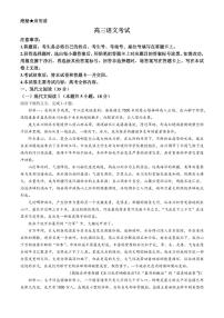 2024金太阳百万金太阳高三下学期5月大联考（盾牌眼）语文试题+答案