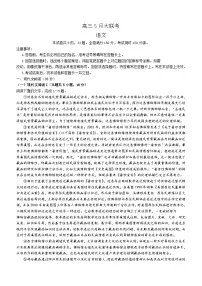 2024届山东省部分学校高三下学期5月大联考语文试题（含答案）
