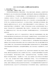 广东省汕头市某校2023-2024学年高三下学期三模语文试题（含答案）