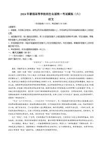 2024届四川省成都市金牛区成都外国语学校高三下学期高考模拟（六）语文试卷（含答案）