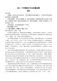 河南省濮阳市南乐县豫北名校2023-2024学年高二下学期6月期末语文试题