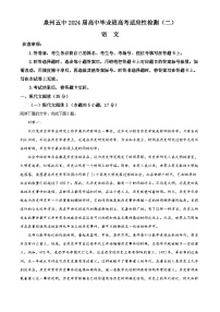 福建省泉州市第五中学2024届高三下学期二模语文试题（含解析）