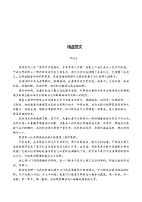 精品范文——语文学习（高三）学案