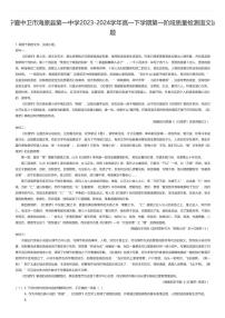 [语文]宁夏中卫市海原县第一中学2023-2024学年高一下学期期中语文试题