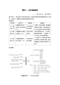 新高考语文一轮复习讲义板块1 信息类阅读 课时2　分析思路结构——紧扣论点，层清意准