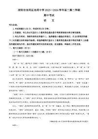广东省深圳市光明区光明中学2023-2024学年高二下学期期中考试语文试题（原卷版）