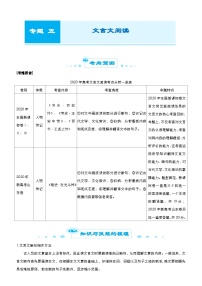 新高考语文二轮复习专题五 文言文阅读（2份打包，原卷版+教师版）