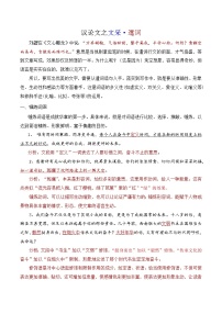 16.1议论文之文采：遣词-备战2025年高考语文议论文写作提升讲与练（全国通用）